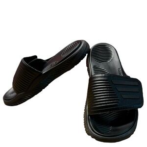 adidas | Shoes | Adidas Mens Slip On Bounce Black Slides Sandals Gy946  Alphabounce Gym Size 8 | Poshmark